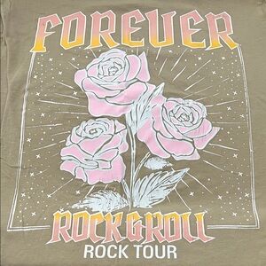 Happy Colors Forever Rock N Roll Graphic TShirt Size Small